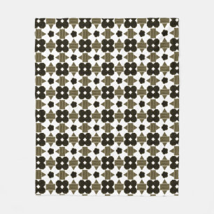 Dark stones Fancy shapes Fleece Blanket