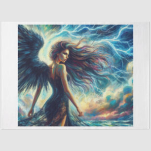 Dark Storm Angel Tissue Paper
