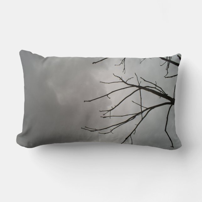Dark Storm Clouds Lumbar Cushion (Front)