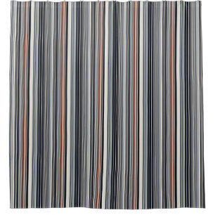 dark stripes shower curtain