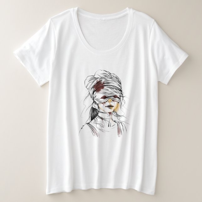 Dark style T-shirt Plus Size T-Shirt (Design Front)