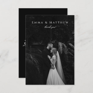 Dark Stylish Classy Meadow Wildflowers Thank You