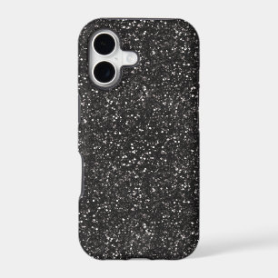 Dark Stylish Silver Grey Glitter