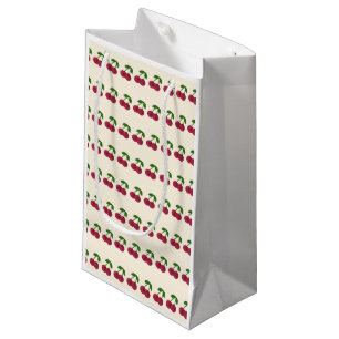 Dark Summer Time Cherries Small Gift Bag