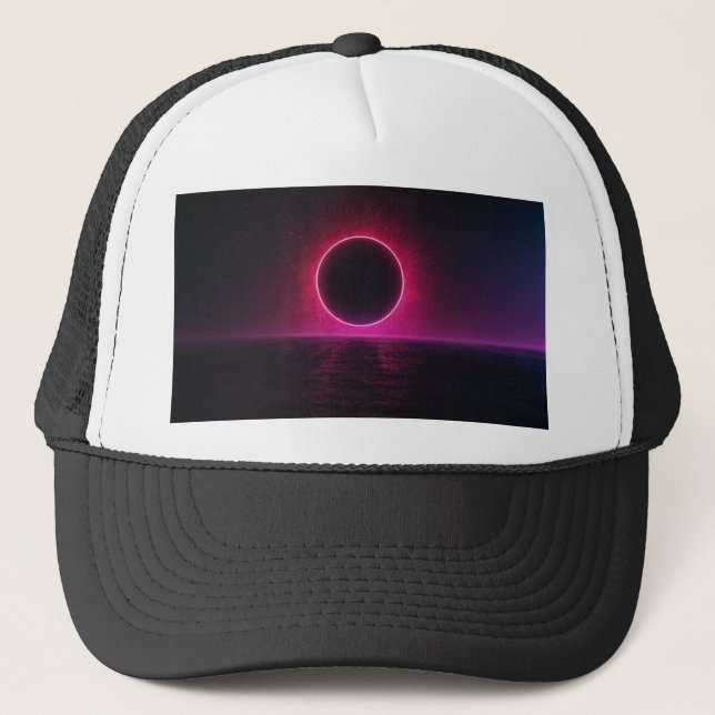 Dark Sun Rising Trucker Hat (Front)