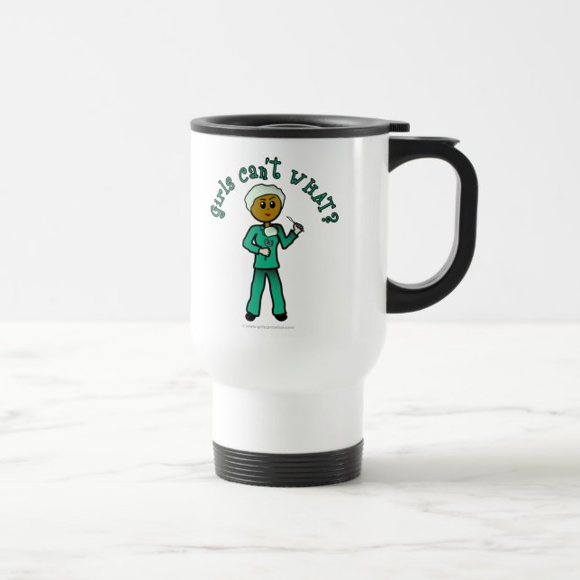Dark Surgeon Girl Travel Mug (Right)