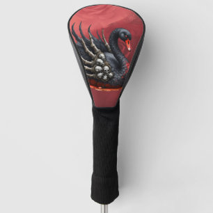 Dark Swan of Bones – Gothic Elegance  Golf Head Cover