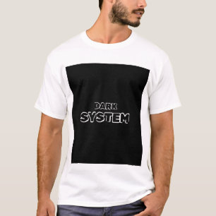 DARK SYSTEM. TEXT PRINTED T-SHIRT