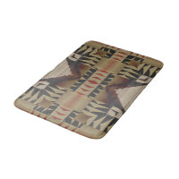 Dark Tan Taupe Brown Red Black Tribal Art