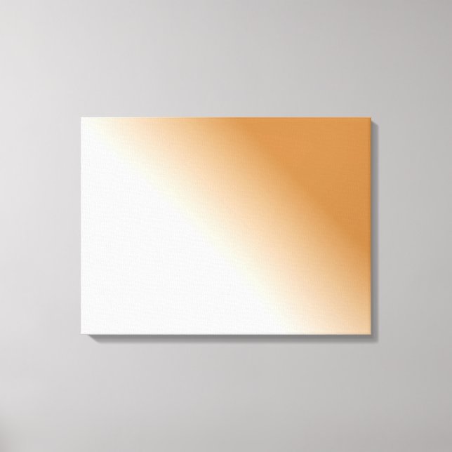 Dark Tan White Ombre Canvas Print (Front)