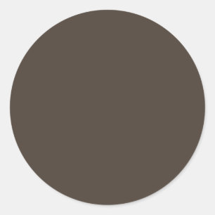 Dark Taupe Top Complementary Colour Classic Round Sticker