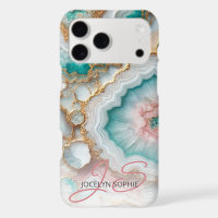 Dark Teal Blue Blush Pink Gold Marble Art Pattern
