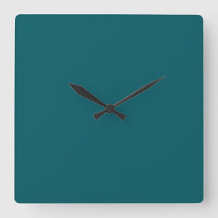 Dark Teal Green Clock