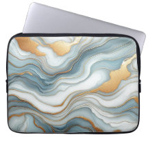 Dark Teal Grey Light Blue Gold Marble Art Pattern