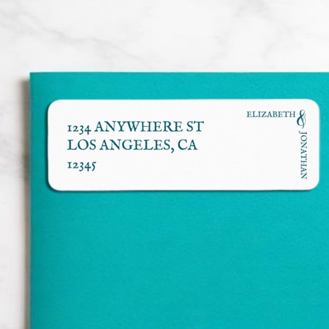 Dark Teal Modern Typography Wedding (Creator Uploaded)