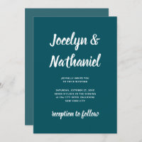 Dark Teal | Simple and Modern Script