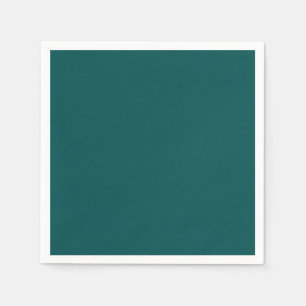 Dark Teal Solid Color Napkin