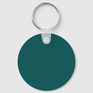 Dark Teal (solid colour) Key Ring