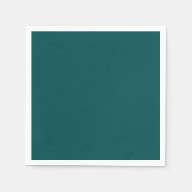 Dark Teal Solid Colour Napkin (Front)