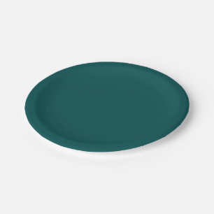 Dark Teal (solid colour) Paper Plate