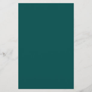 Dark Teal Solid Colour Stationery