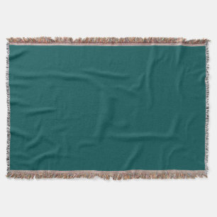  Dark Teal  (solid colour)  Throw Blanket