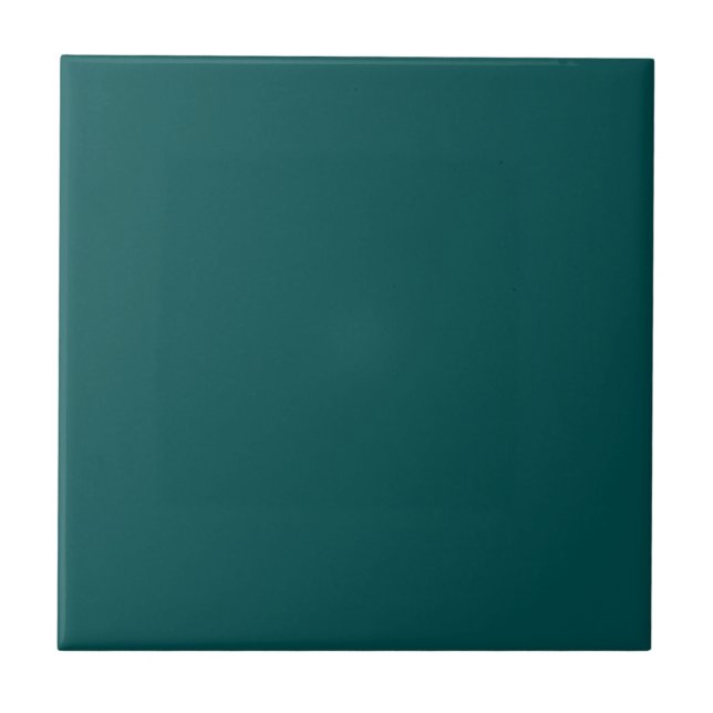 Dark Teal Solid Colour Tile (Front)