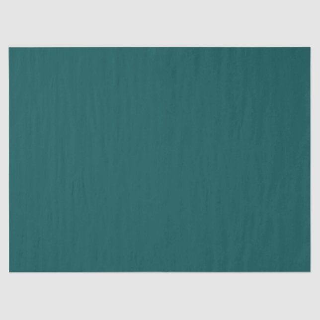 Dark Teal Solid Colour Tissue Paper (Front)
