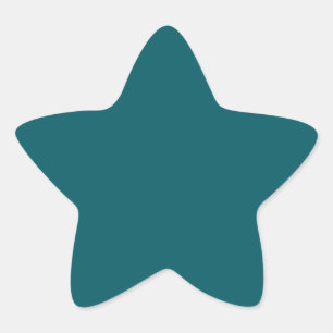 Dark Teal Star Sticker