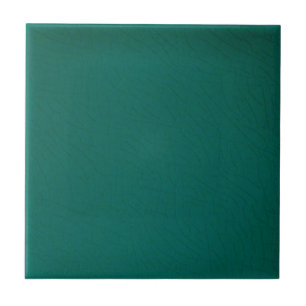 Dark Teal w/ Fauz Crackle Finish Background Field Tile