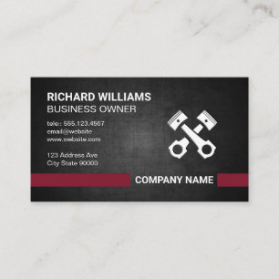 Dark Texture   Pistons Hardware Business Card