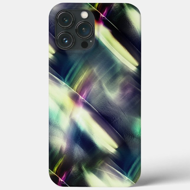 Dark texture with coloured chrome and virtual roug Case-Mate iPhone case (Back)