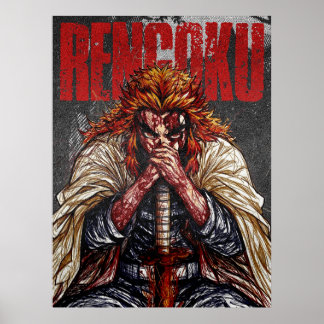 Dark Textured Anime Sketch Art Poster