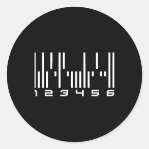 Dark The Android Barcode Sticker 