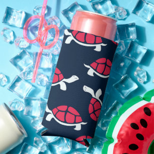 Dark Theme Tortoise Seltzer Can Cooler