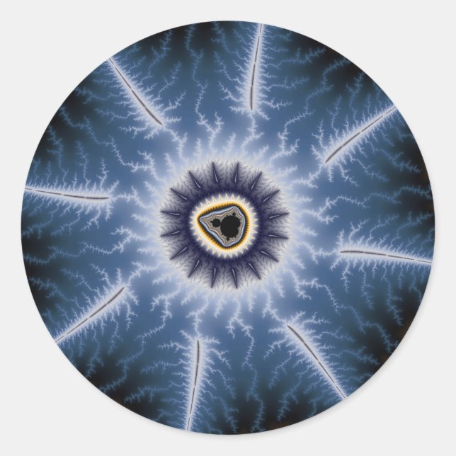 Dark thorns classic round sticker (Front)