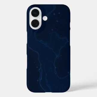 Dark Tides: A Monochrome Masterpiece iPhone 16 Case