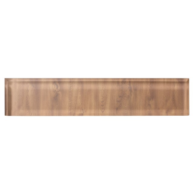 Dark timber pattern nameplate (Front)