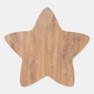 Dark timber pattern star sticker