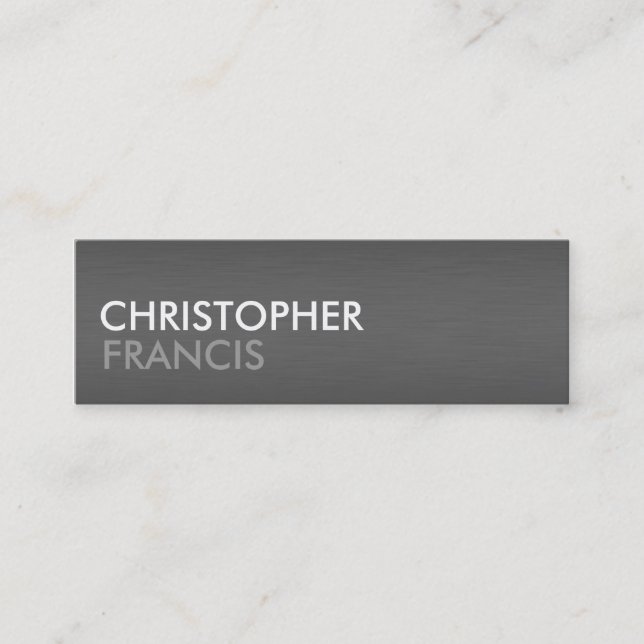 Dark titanium metal texture mini cards (Front)