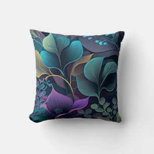 Dark Tones Purple/Black accent pillow