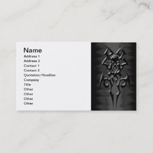 dark tribal businesscards business card