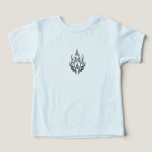 Dark Tribal Flame Mask – Abstract Fire Art Design (Design Front)