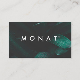 Dark Tropical Monat Business Card