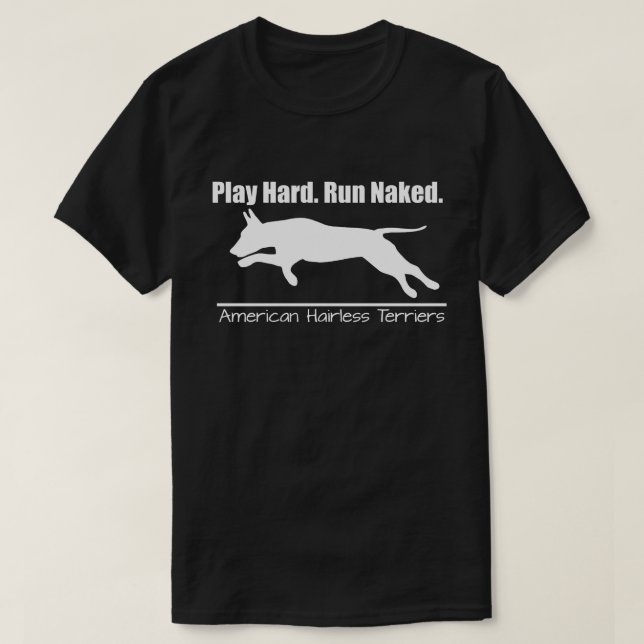Dark Tshirt Play Hard AHT Design (Design Front)