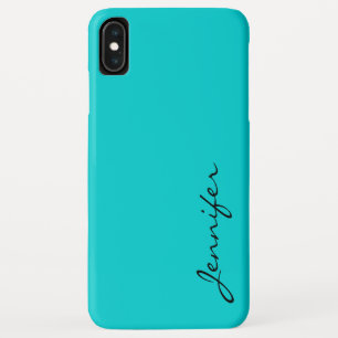 Dark turquoise colour background Case-Mate iPhone case