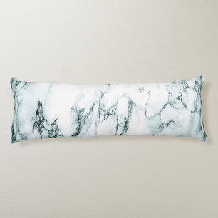Dark Turquoise Vein Marble Look Body Cushion