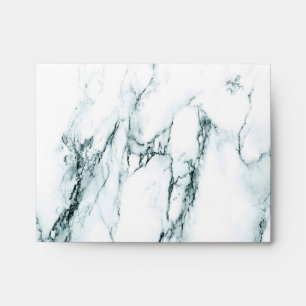 Dark Turquoise Vein Marble Look Envelopes
