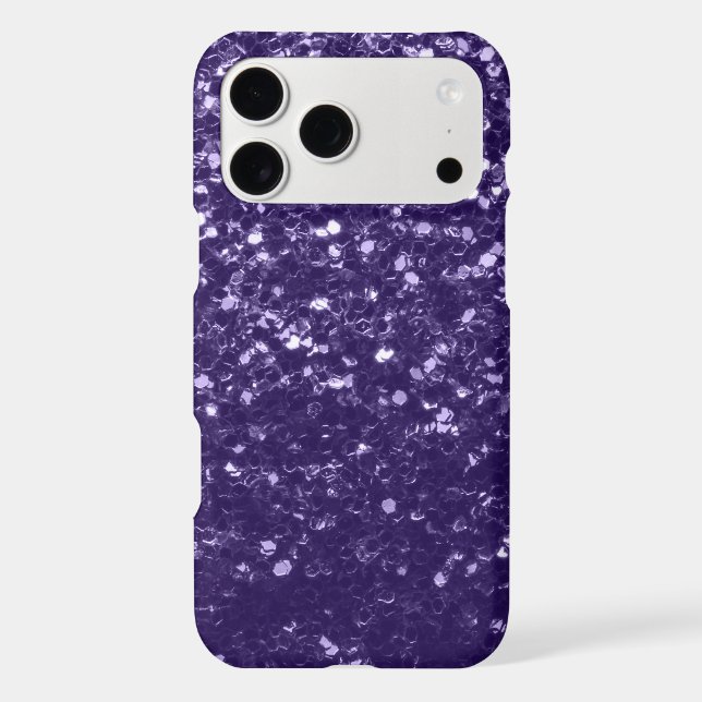 Dark ultra violet purple glitter sparkles (Back)