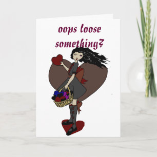 dark valentine holiday card